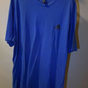 Adidas Men's Short Sleeve Blue Tee